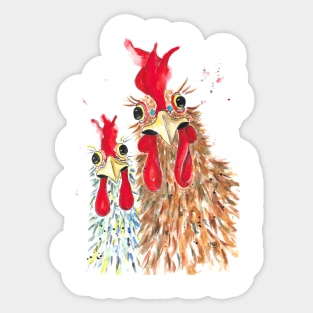 Chicken design for her Sticker